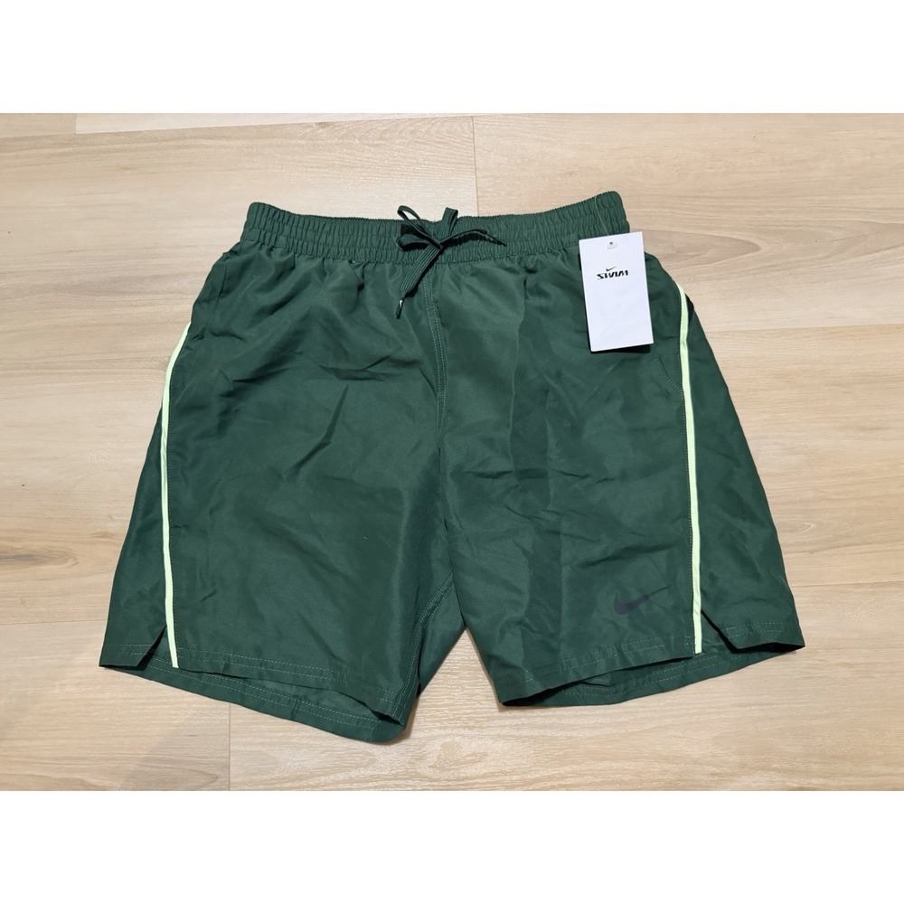 Nike Men's Small Core Contend Volley Swim Trunks Green Shorts NWT